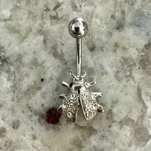 Silver Bee Stud Earring